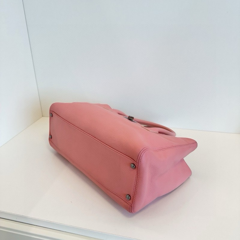 Chanel香奈兒2.55 Cerf櫻花粉托特包 手提包-4