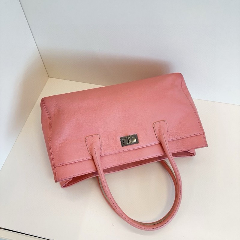 Chanel香奈兒2.55 Cerf櫻花粉托特包 手提包-6