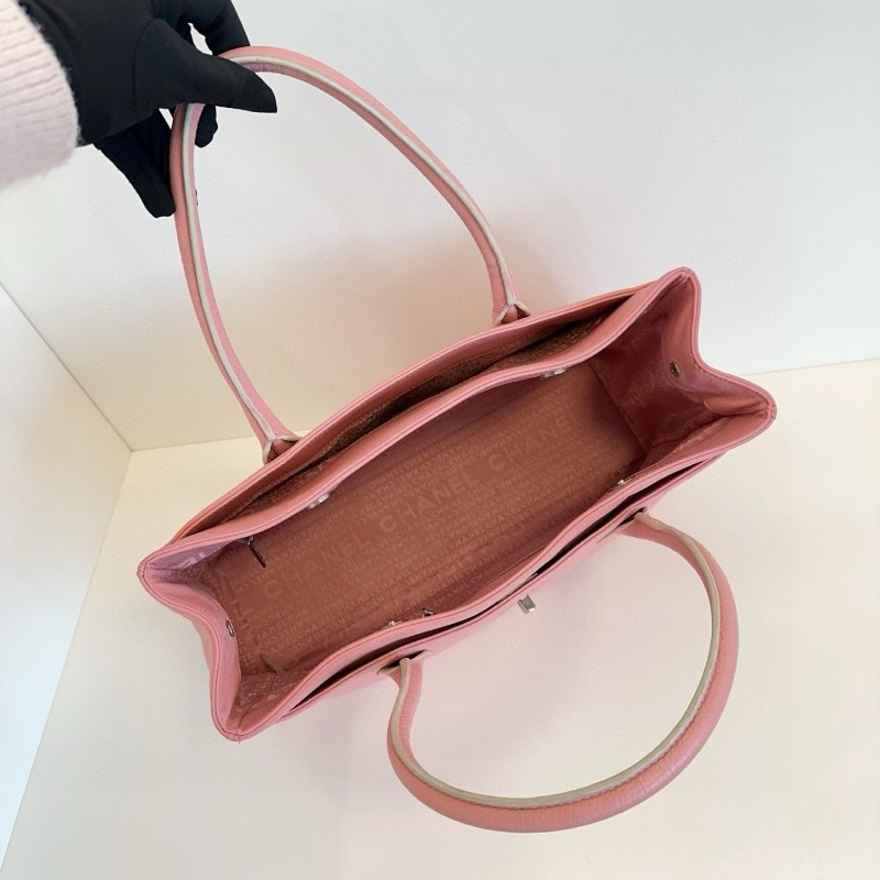 Chanel香奈兒2.55 Cerf櫻花粉托特包 手提包-7