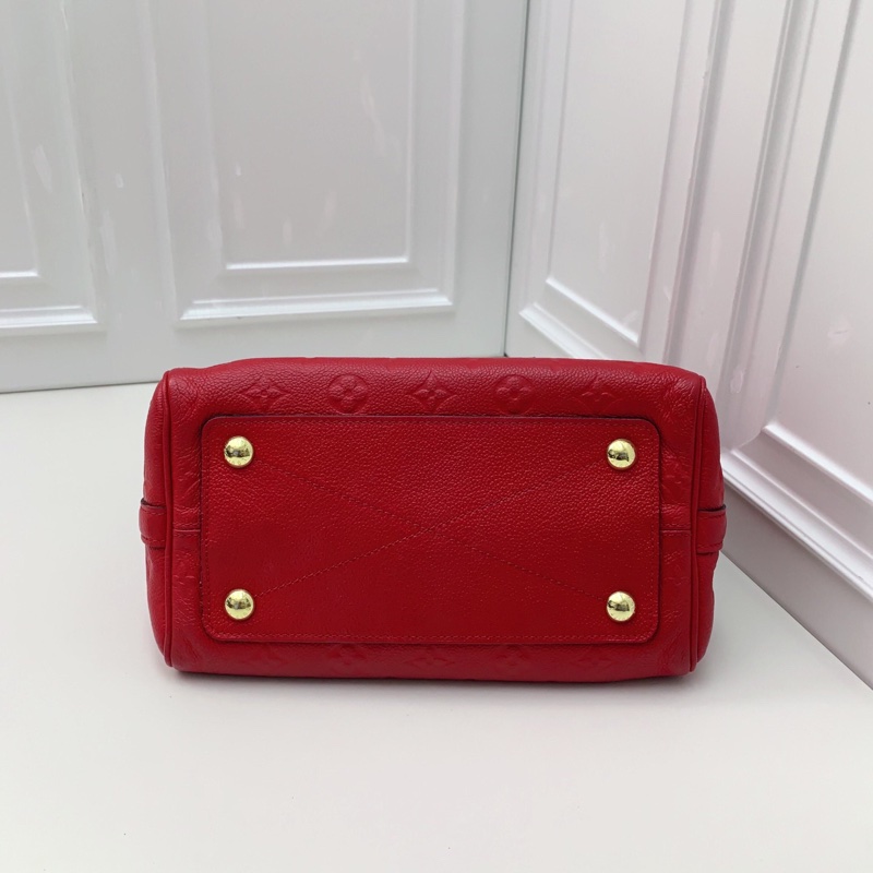 98新 LV speedy25 全皮紅色手提包 超美氣質紅色 經典speedy系列-4