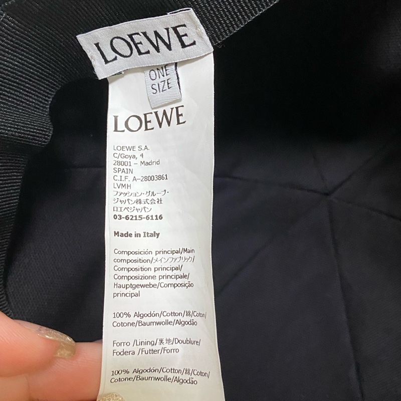 (降價)LOEWE 羅威黑 LOGO 帽子-11