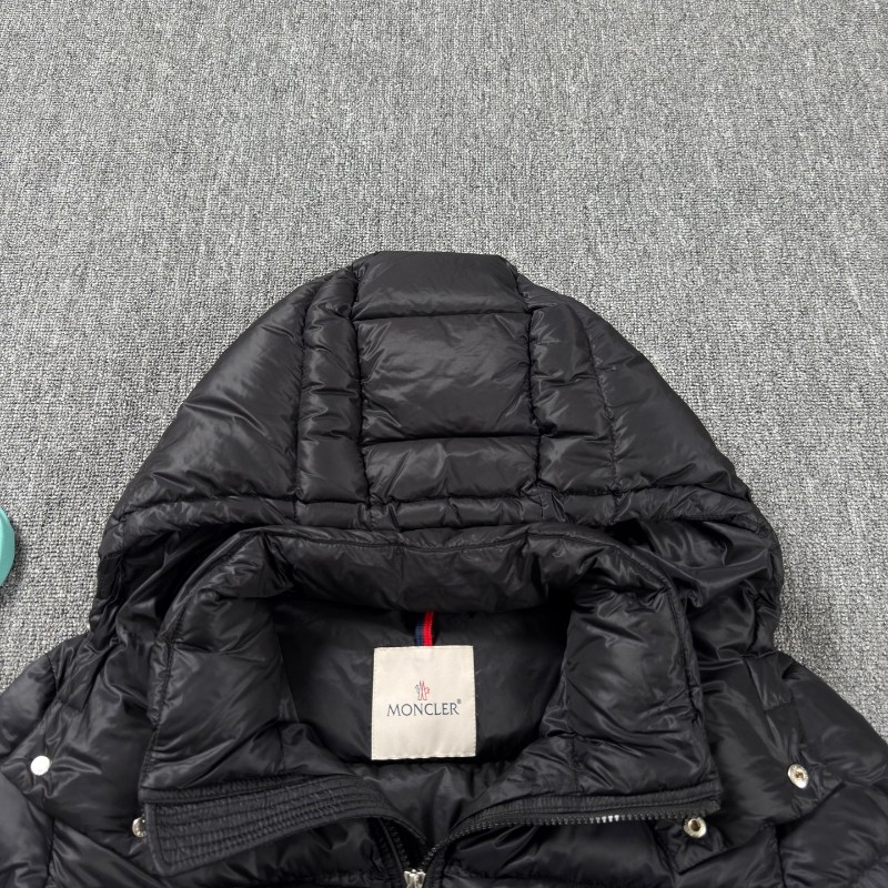 Moncler Brmant系列黑色徽章Logo羽絨服外套/5碼-2