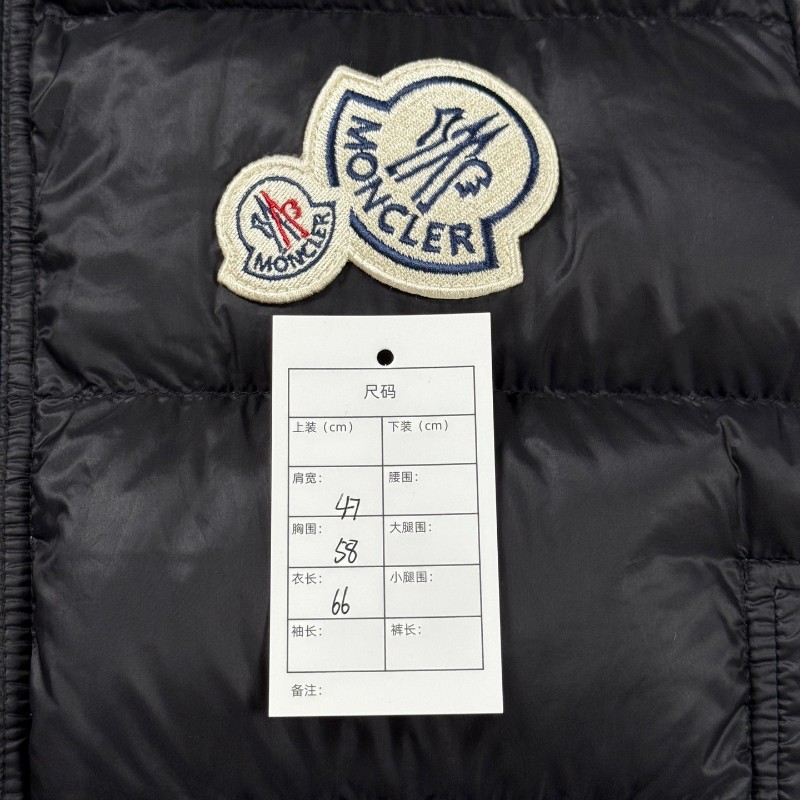 Moncler Brmant系列黑色徽章Logo羽絨服外套/5碼-7