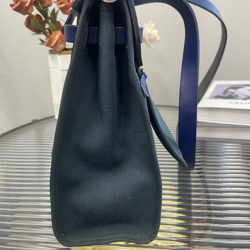 Hermes愛馬仕 herbag31 藍拼藏青 Y刻 肩背包-3