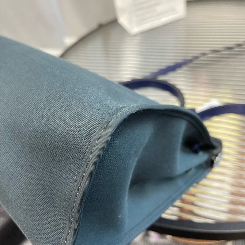 Hermes愛馬仕 herbag31 藍拼藏青 Y刻 肩背包-8