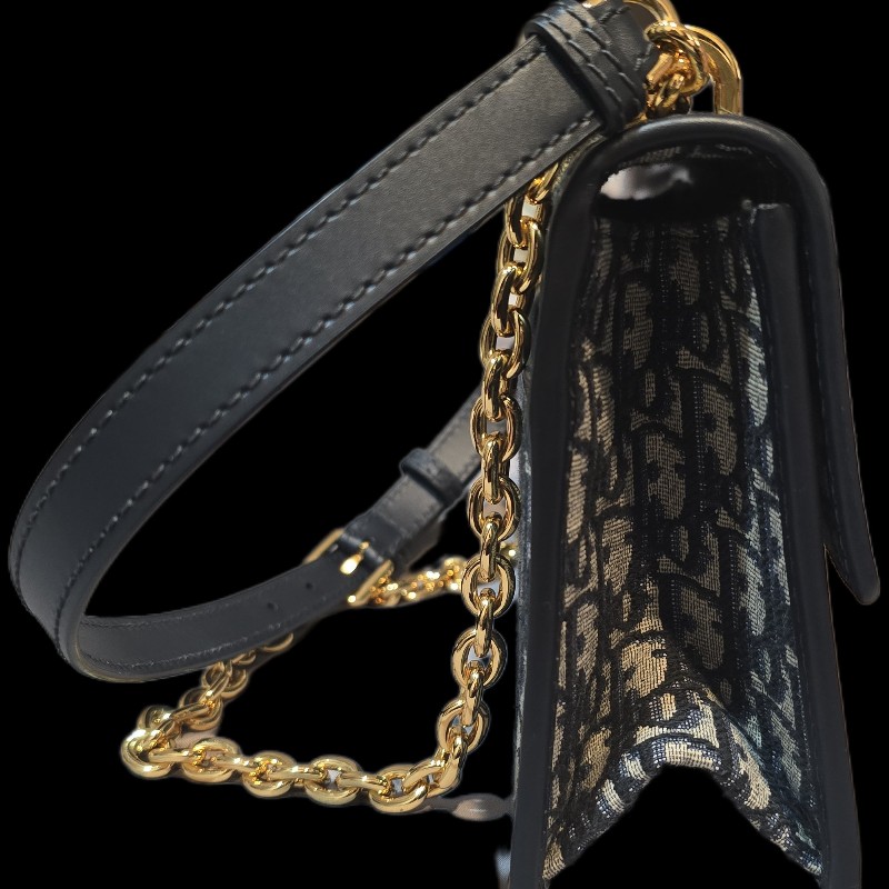 Dior蒙田包30 Montaigne 鏈帶包
藍色 Dior Oblique 緹花-2