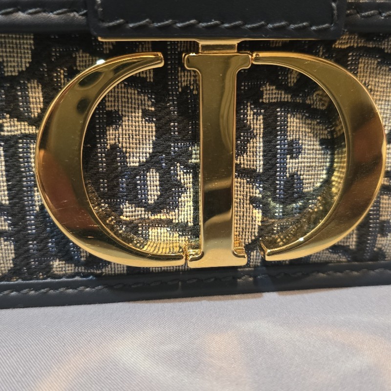 Dior蒙田包30 Montaigne 鏈帶包
藍色 Dior Oblique 緹花-3