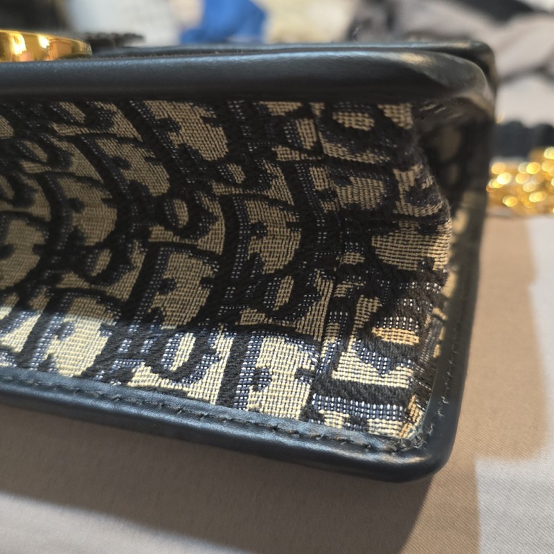 Dior蒙田包30 Montaigne 鏈帶包
藍色 Dior Oblique 緹花-7