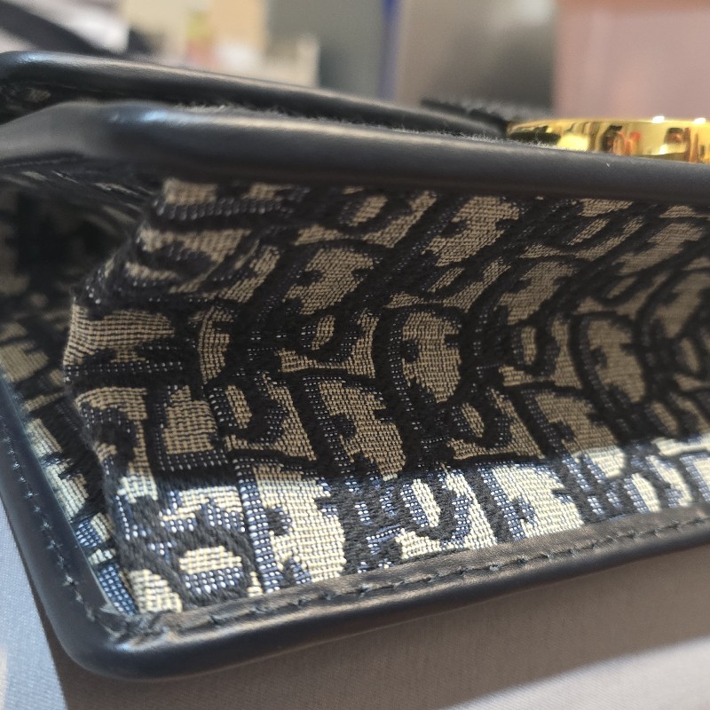 Dior蒙田包30 Montaigne 鏈帶包
藍色 Dior Oblique 緹花-8