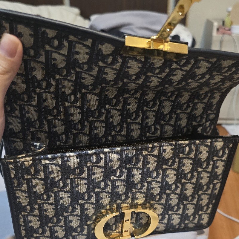 Dior蒙田包30 Montaigne 鏈帶包
藍色 Dior Oblique 緹花-10