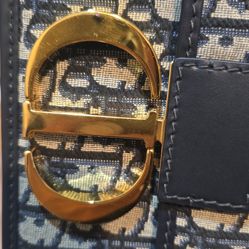 Dior蒙田包30 Montaigne 鏈帶包
藍色 Dior Oblique 緹花-19