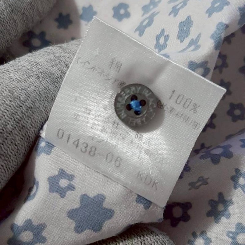 絕版BURBERRY博柏利 BLACK LABEL 黑標 滿版 男小碎花短袖襯衫2號-6