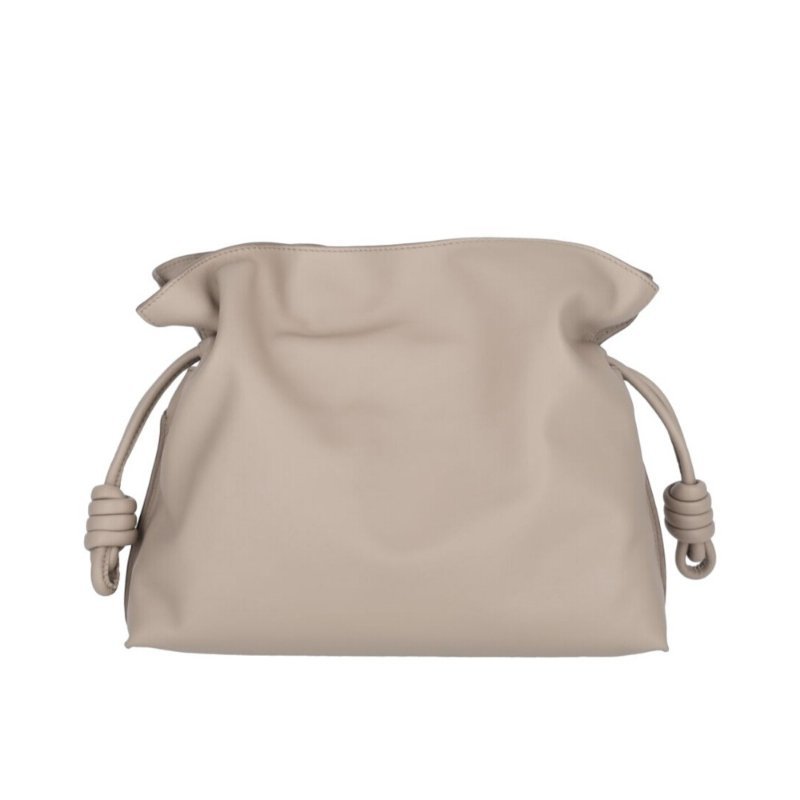 【LOEWE 羅威】Flamenco Clutch 中款 納帕小牛皮 手拿包 肩背包 斜背包 沙色-4