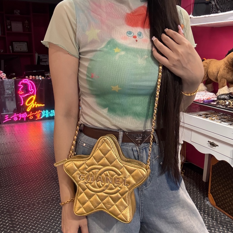 Chanel 星星斜背包/限量款/王吉娜古董精品-1