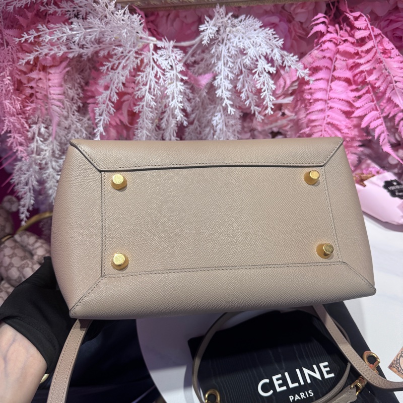 Celine 鯰魚包奶茶色/王吉娜古董精品-6
