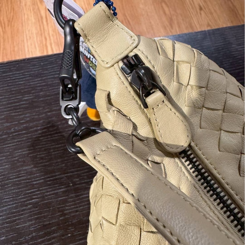 BOTTEGA VENETA BV 葆蝶家 全皮 小雞黃 淡土黃 編織 便當包 飯盒包 手提包 肩背包 側背包 腋下包-15