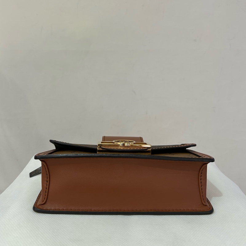 LV拼色老花Dauphine woc 鍊包-4