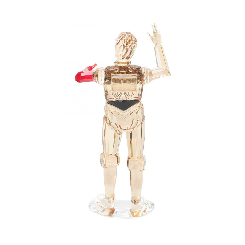 施華洛世奇星際大戰C3PO雕像其他雜貨水晶米色紅色二手男女通用-2