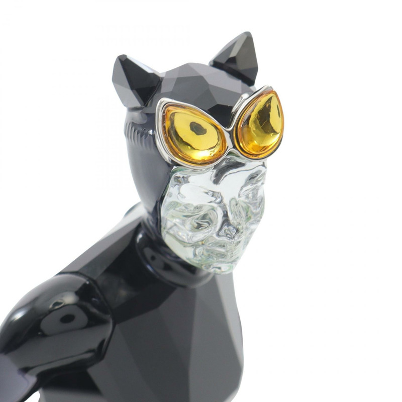 施華洛世奇貓女擺飾 其他雜項 水晶 黑色 二手 男女通用-3