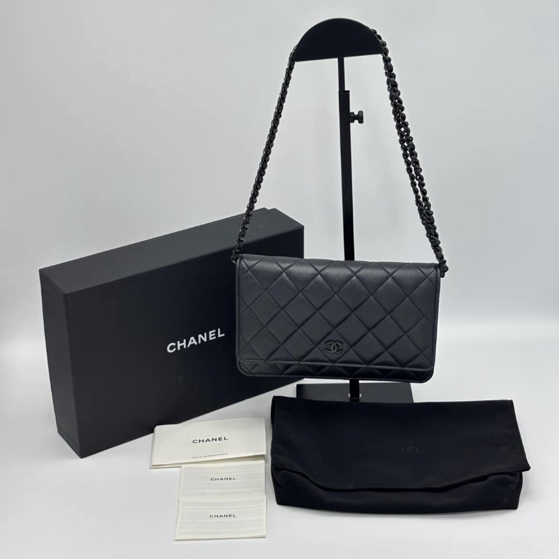 CHANEL 23B SoBlack Woc 19*12*4 99新配件盒子塵袋-0