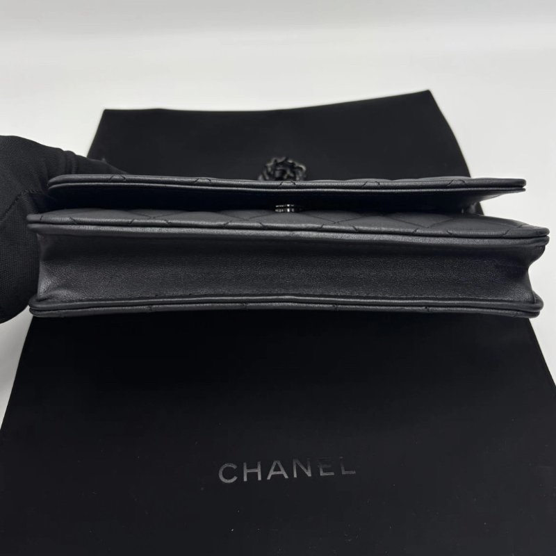 CHANEL 23B SoBlack Woc 19*12*4 99新配件盒子塵袋-2
