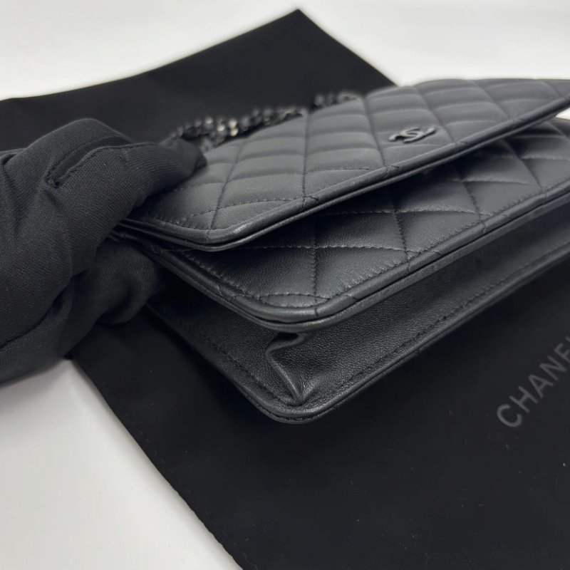 CHANEL 23B SoBlack Woc 19*12*4 99新配件盒子塵袋-4