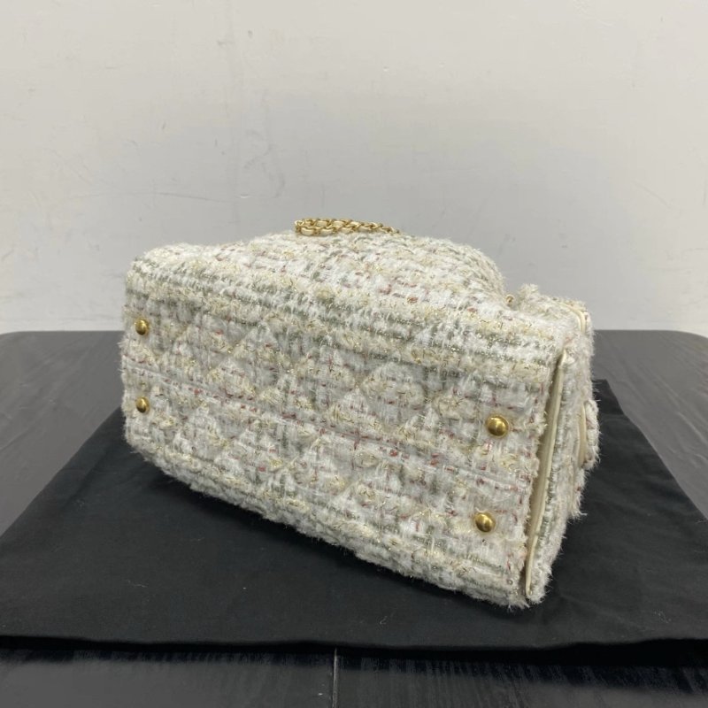 CHANEL 25A斜紋軟呢25bag小號肩背鏈條包 26*30*14 99新配件盒子塵袋-2