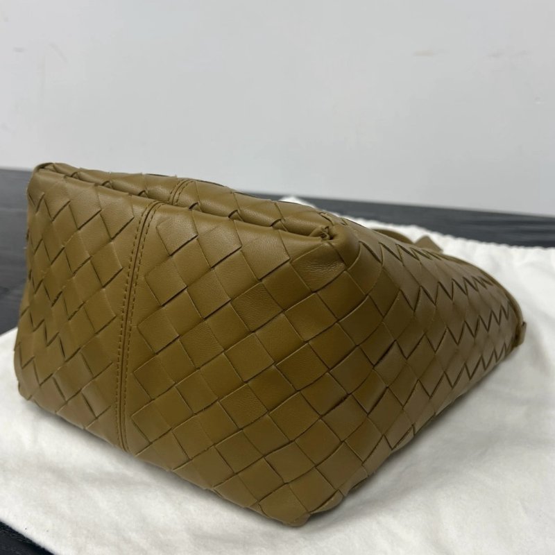 BV 橡子色Intrecciato編織手提水桶包 23*15*18.5 98新配件盒子塵袋-2