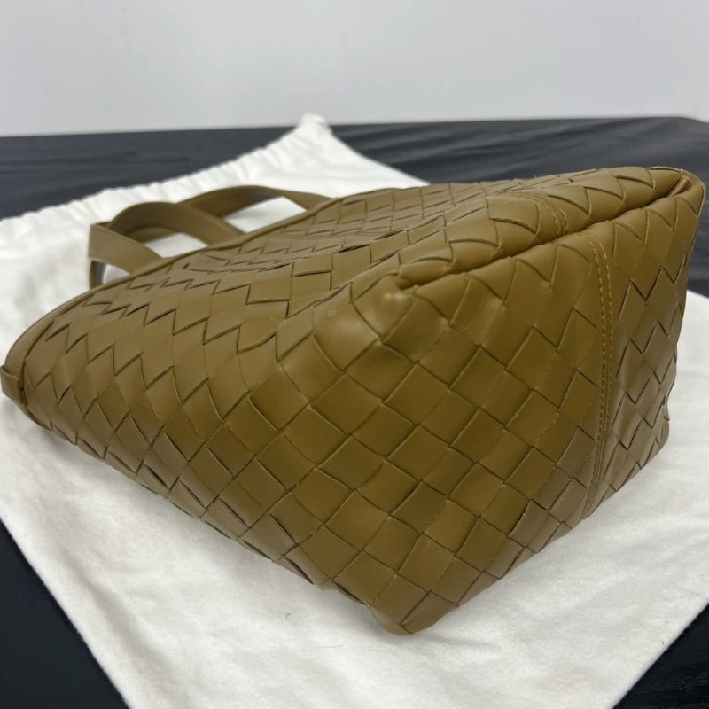 BV 橡子色Intrecciato編織手提水桶包 23*15*18.5 98新配件盒子塵袋-4