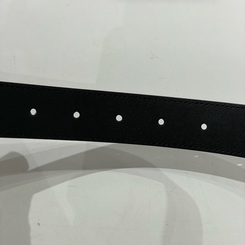 極新🉑送禮❤️GUCCI古馳 黑金腰帶皮帶 75*3cm-5