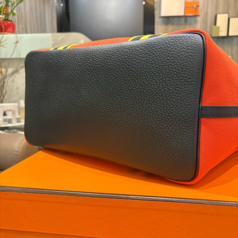 *SHIHNA名牌精品*  Hermès Pursangle Tote Bag U刻 橘色-6