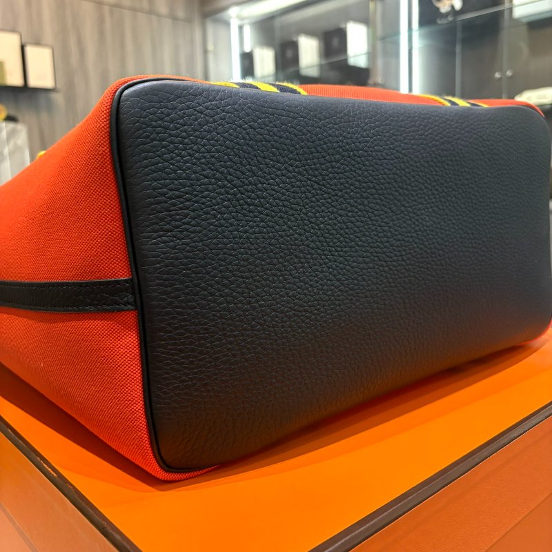 *SHIHNA名牌精品*  Hermès Pursangle Tote Bag U刻 橘色-7