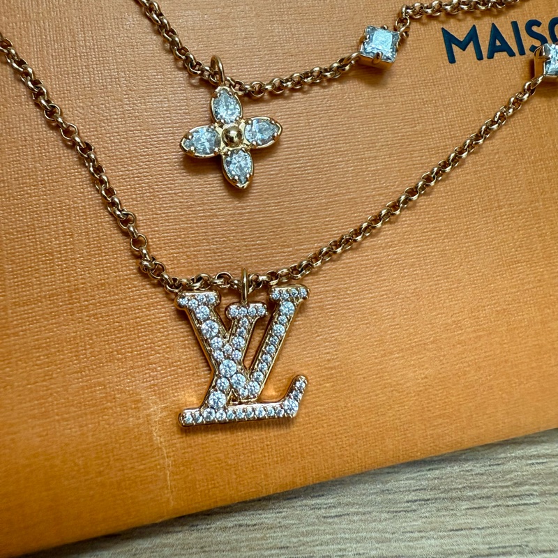 Lv Lady Lv雙鏈項鏈-1