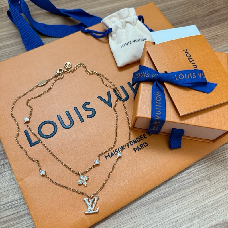 Lv Lady Lv雙鏈項鏈-7
