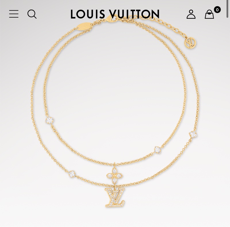 Lv Lady Lv雙鏈項鏈-21