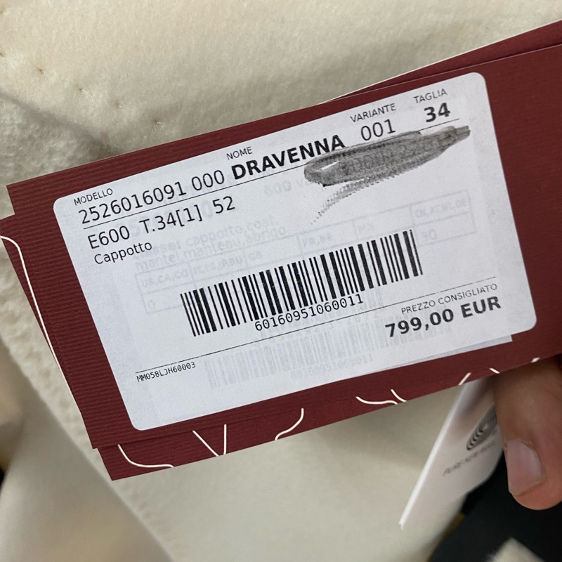 2025秋冬 MaxMara -Dravenna 白色 羊毛大衣-5