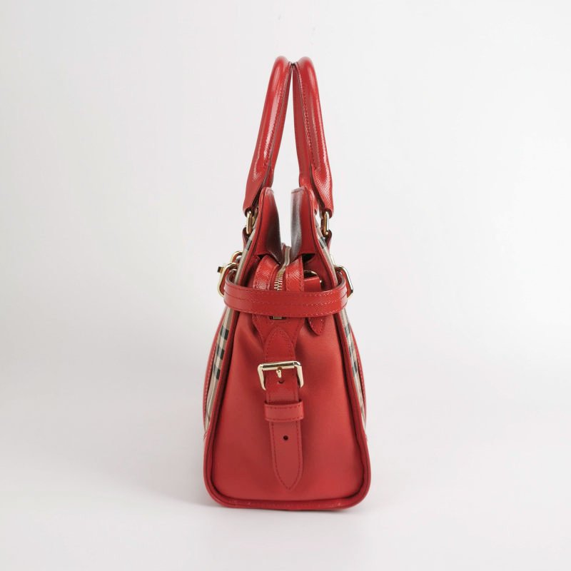 Burberry Minford 牛皮 漆皮 格紋 馬術騎士印花 斜背包 單肩包-2