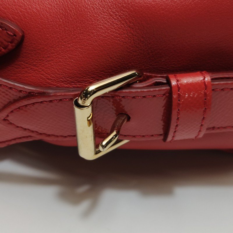 Burberry Minford 牛皮 漆皮 格紋 馬術騎士印花 斜背包 單肩包-10