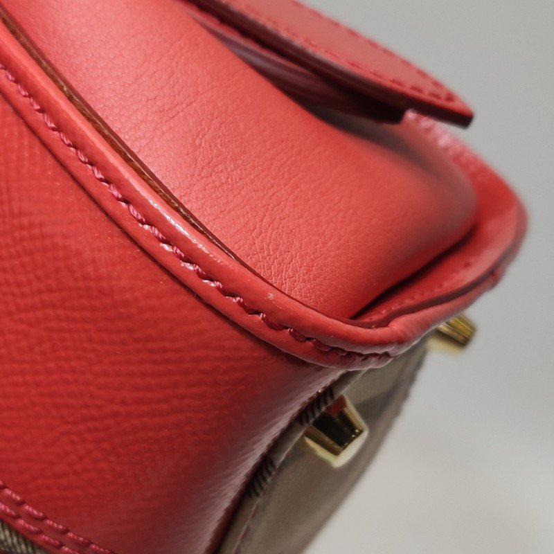 Burberry Minford 牛皮 漆皮 格紋 馬術騎士印花 斜背包 單肩包-14