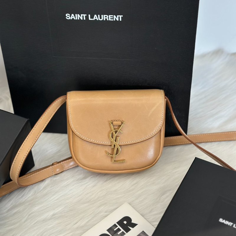 YSL Kaia馬鞍包 - mini奶茶金-2