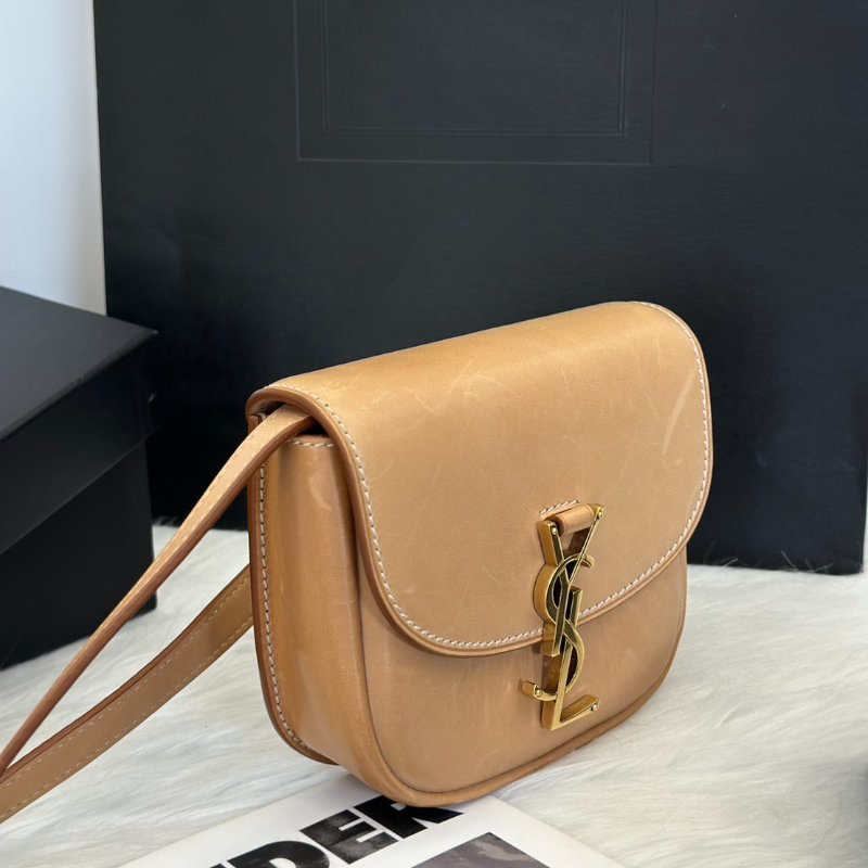 YSL Kaia馬鞍包 - mini奶茶金-3