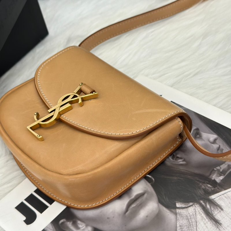 YSL Kaia馬鞍包 - mini奶茶金-4