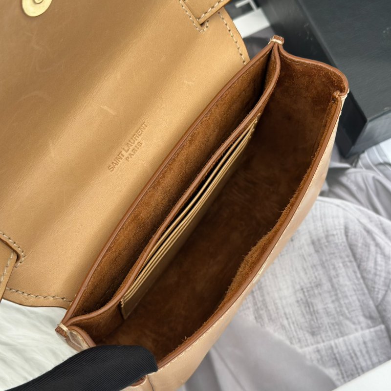 YSL Kaia馬鞍包 - mini奶茶金-6