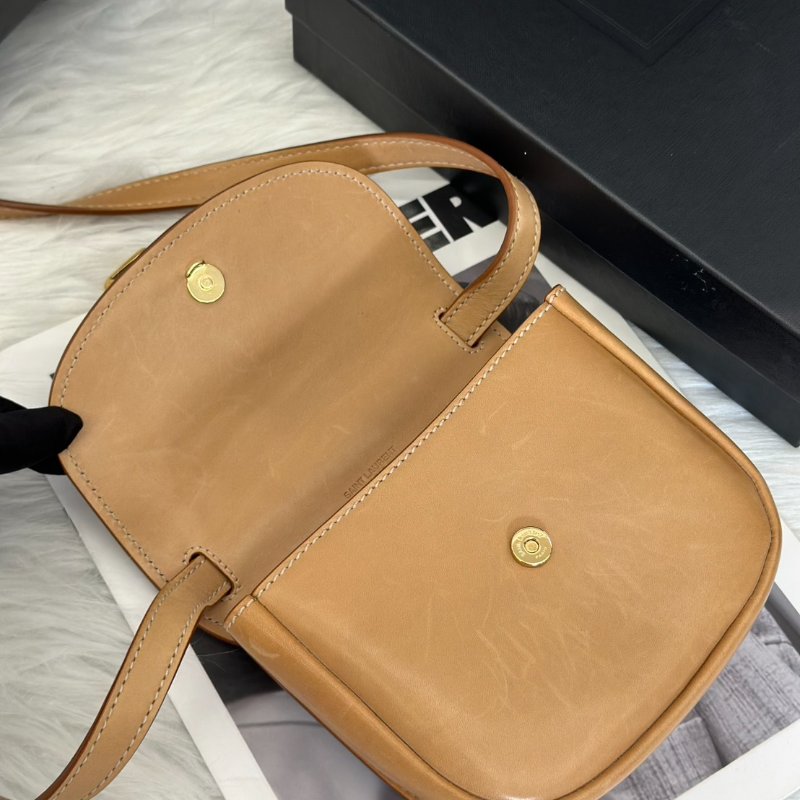 YSL Kaia馬鞍包 - mini奶茶金-7