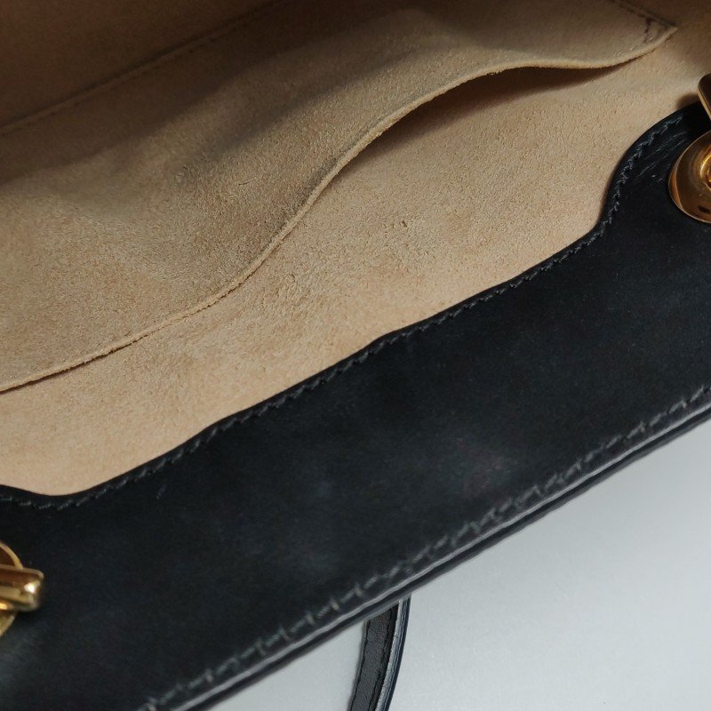 Gucci Padlock 小號 牛皮 蜜蜂 印花 鎖扣 單肩包-8