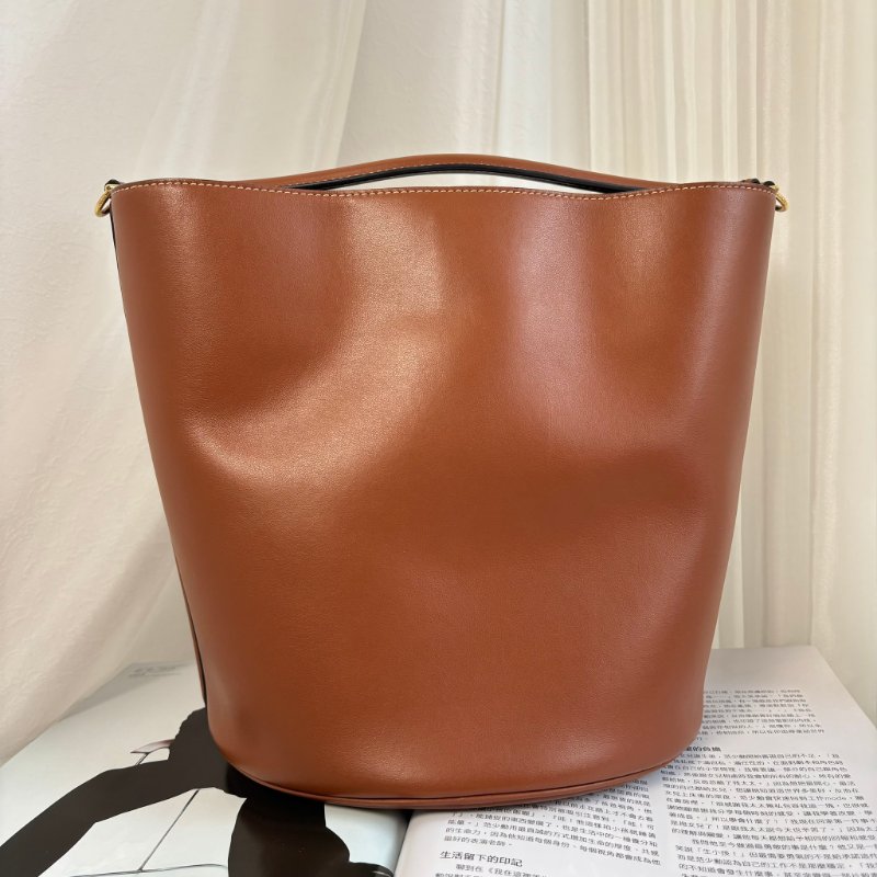 ::CELINE:: 焦糖色 Teen Bucket16 手提肩背包 斜背包-1