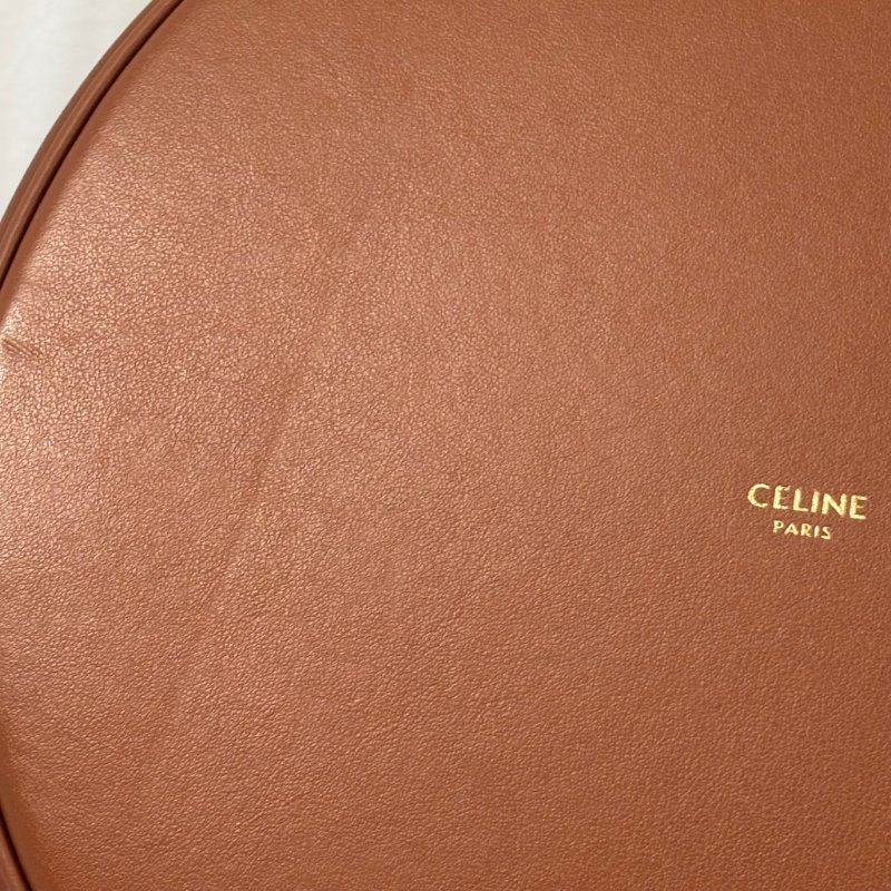::CELINE:: 焦糖色 Teen Bucket16 手提肩背包 斜背包-13