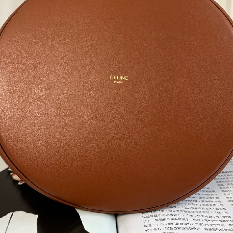 ::CELINE:: 焦糖色 Teen Bucket16 手提肩背包 斜背包-15