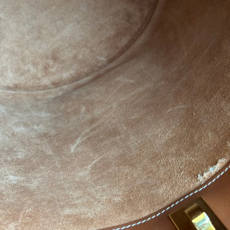 ::CELINE:: 焦糖色 Teen Bucket16 手提肩背包 斜背包-25