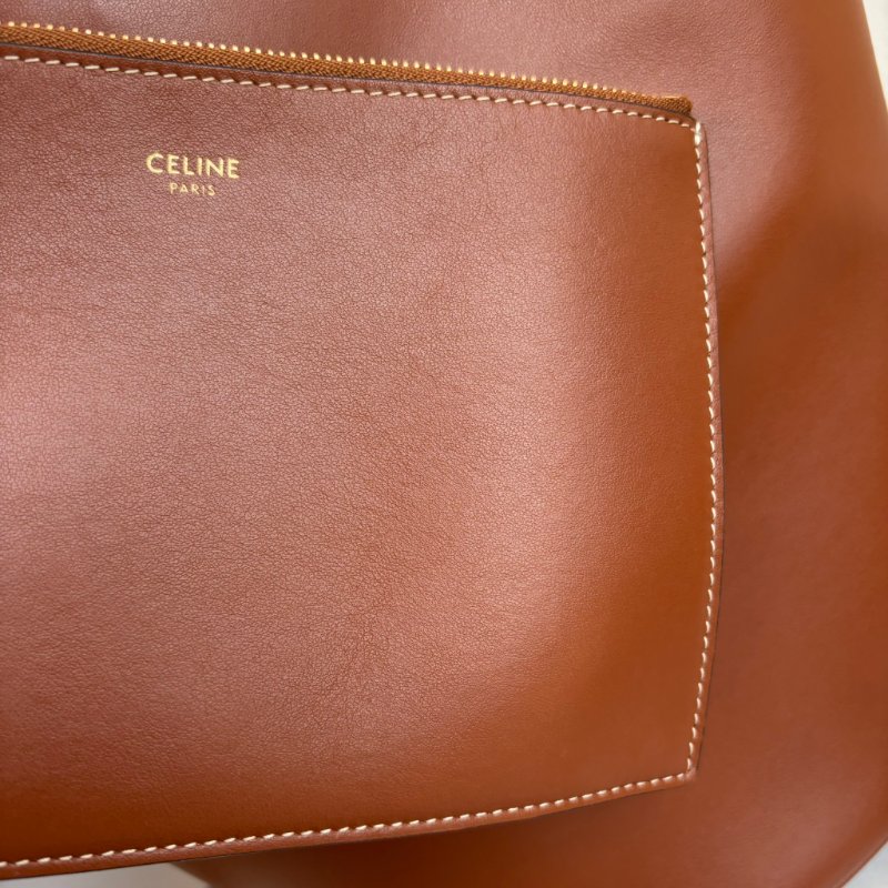 ::CELINE:: 焦糖色 Teen Bucket16 手提肩背包 斜背包-32